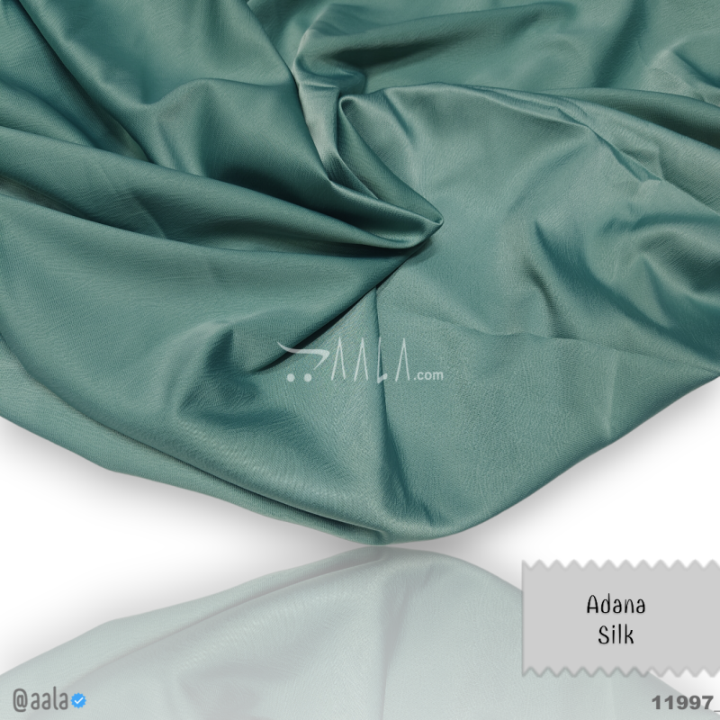 Adana Silk Blend 58-Inches GREEN Per-Metre 