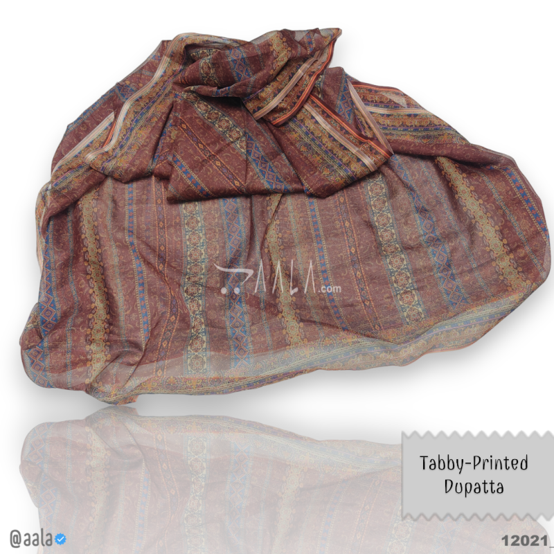 Printed-Tabby Organza Blend Dupatta-32-Inches PRINTED 2.25-Metres