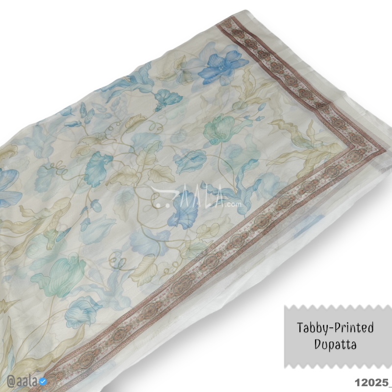 Printed-Tabby Organza Blend Dupatta-32-Inches PRINTED 2.25-Metres