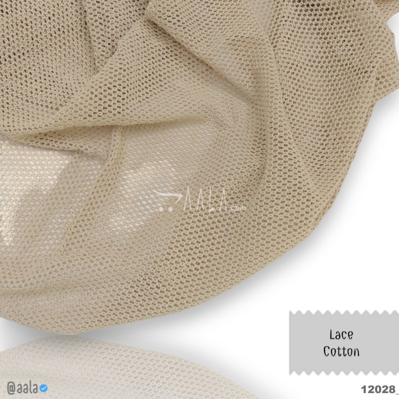 Lace Cotton Cotton 36-Inches DYEABLE Per-Metre 