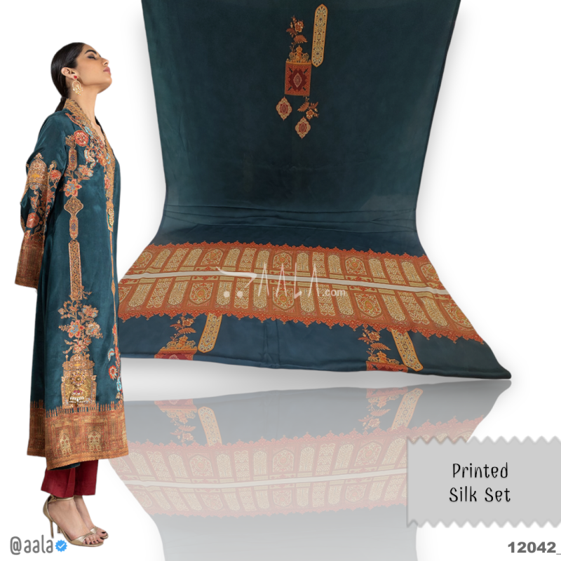 Printed Silk Blend 44-Inches PRINTED Per-Pc 