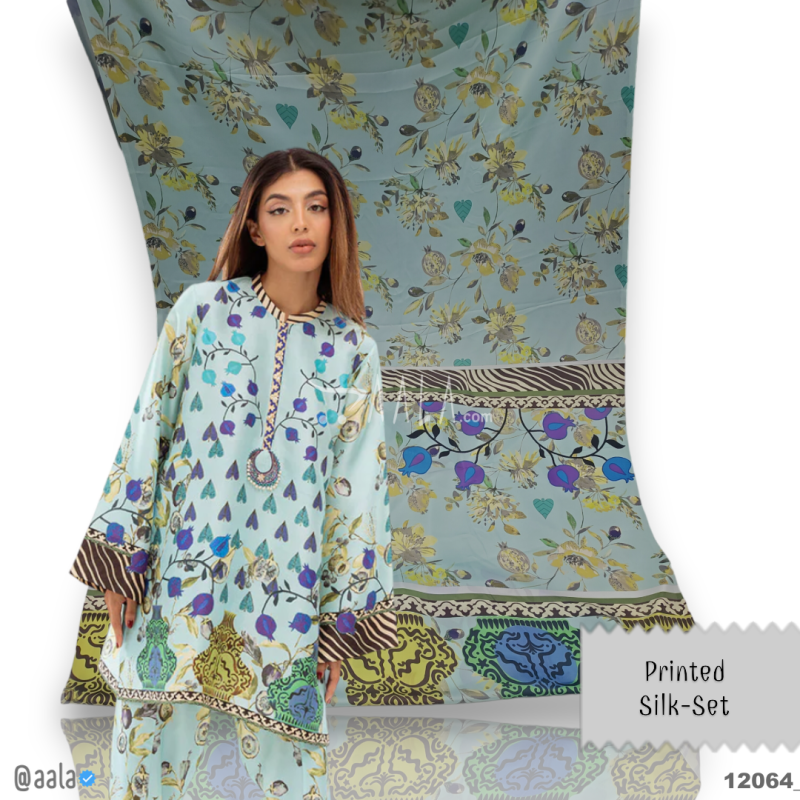 Printed Silk Blend 44-Inches PRINTED Per-Pc
