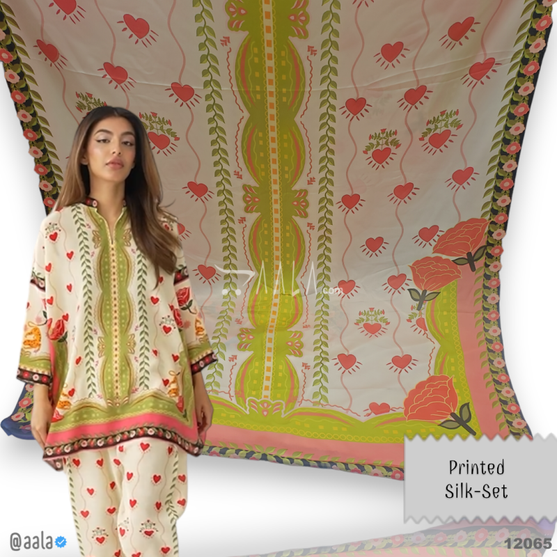 Printed Silk Blend 44-Inches PRINTED Per-Pc 