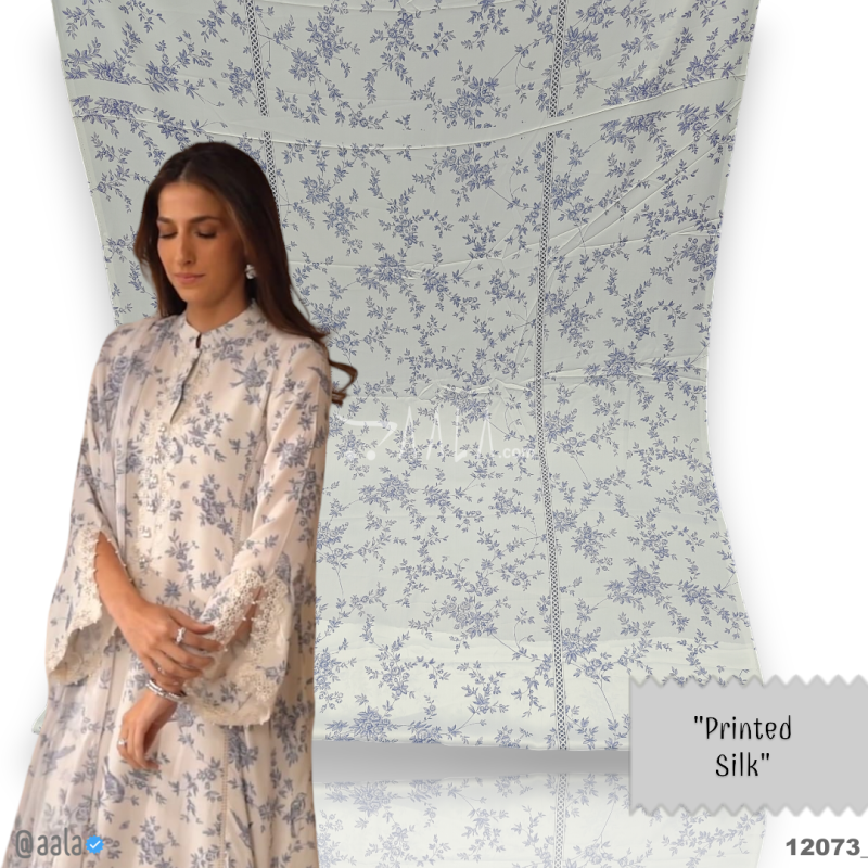 Printed Silk Blend 44-Inches PRINTED Per-Pc