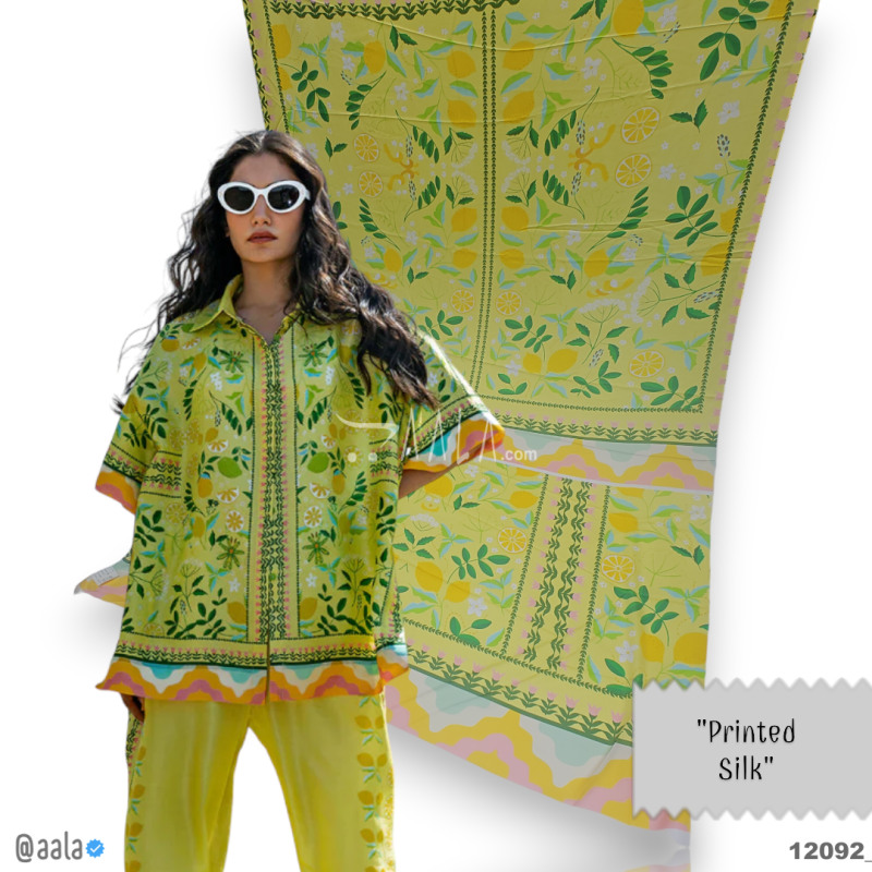 Printed Silk Blend 44-Inches PRINTED Per-Pc