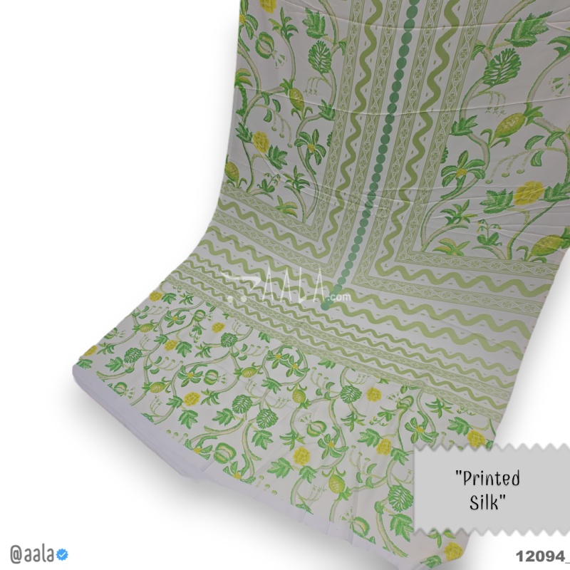 Printed Silk Blend 44-Inches PRINTED Per-Pc 
