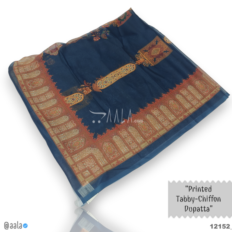 Printed-Tabby Chiffon Blend Dupatta-32-Inches PRINTED 2.25-Metres 