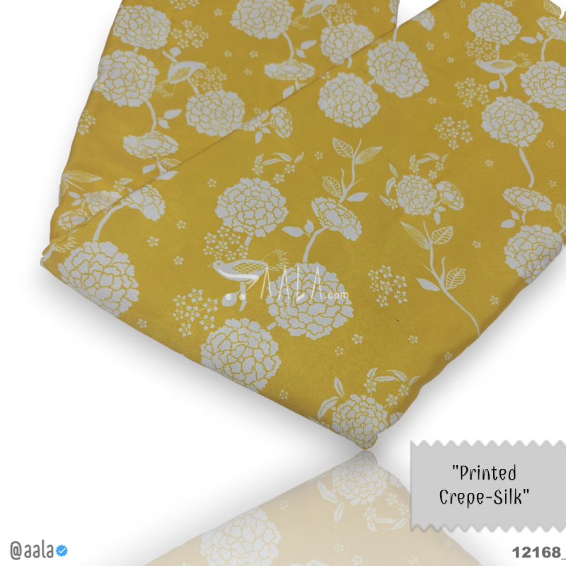 Printed-Silk Crepe Blend 44-Inches PRINTED Per-Metre