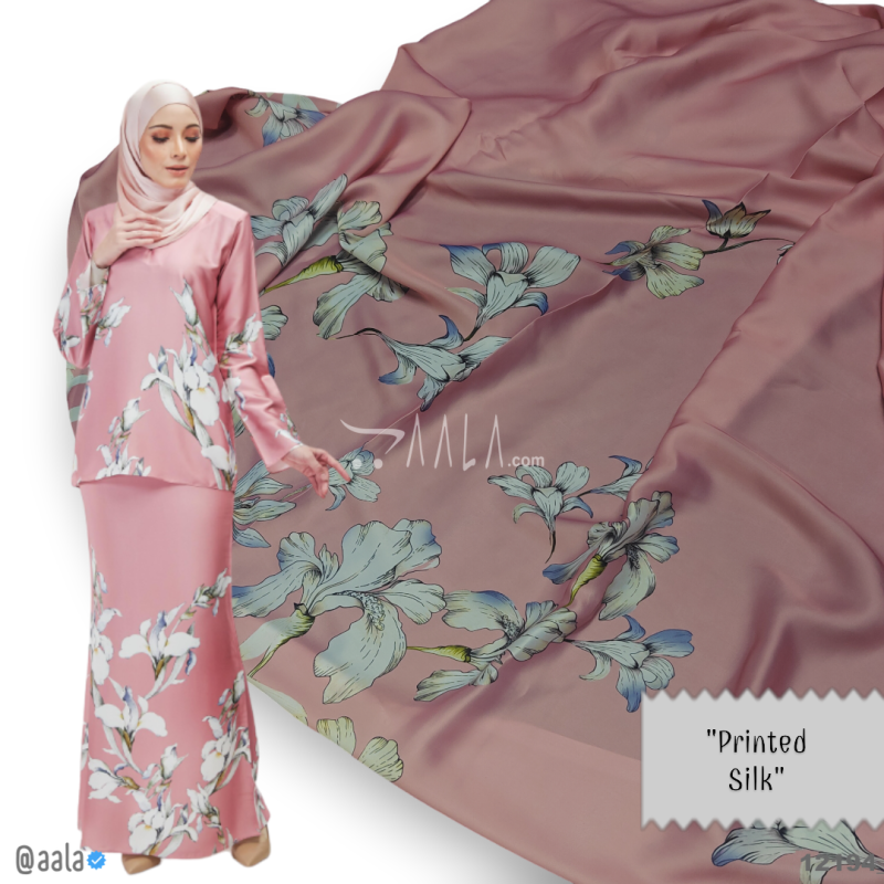 Printed Silk Blend 44-Inches PRINTED Per-Metre