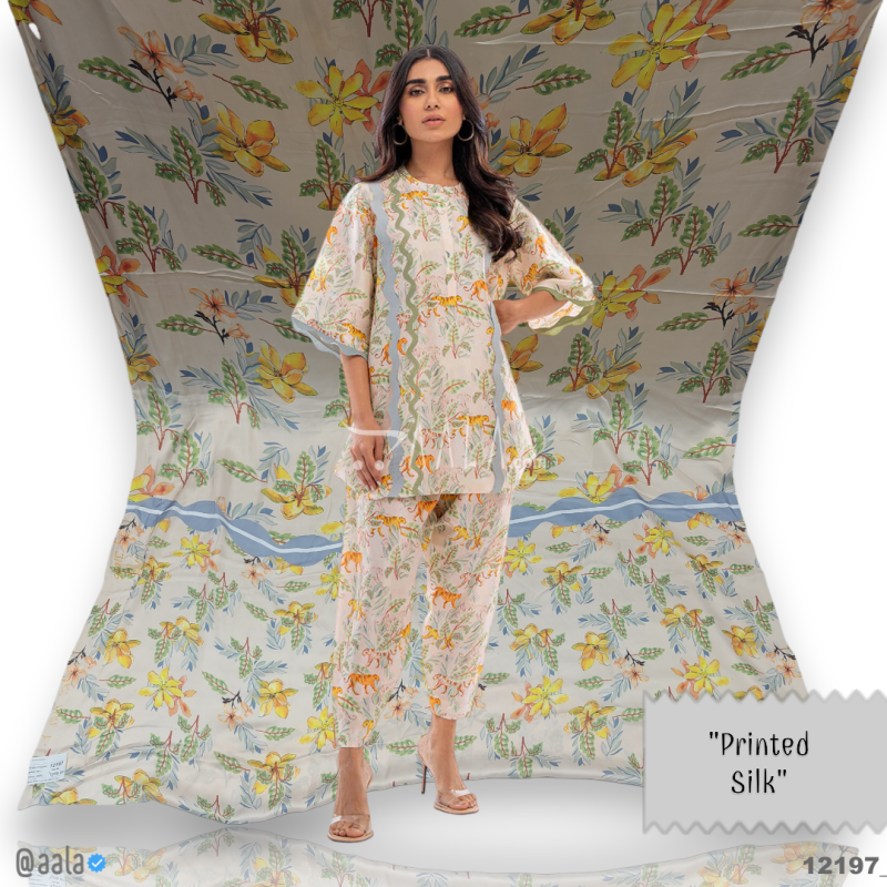 Printed Silk Blend 44-Inches PRINTED Per-Pc