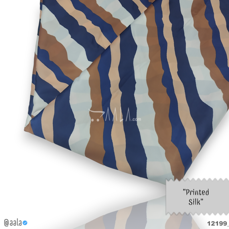Printed Silk Blend 44-Inches PRINTED Per-Metre