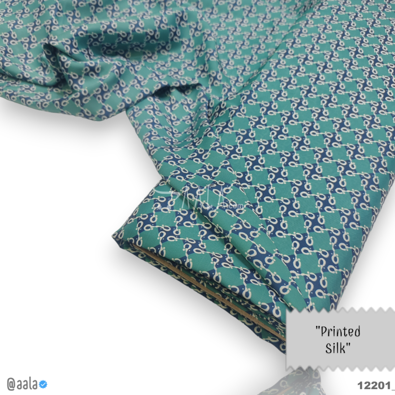 Printed Silk Blend 44-Inches PRINTED Per-Metre 