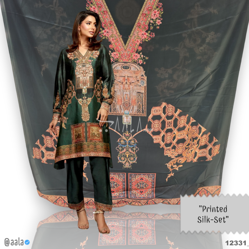 Printed Silk Blend 44-Inches PRINTED Per-Pc