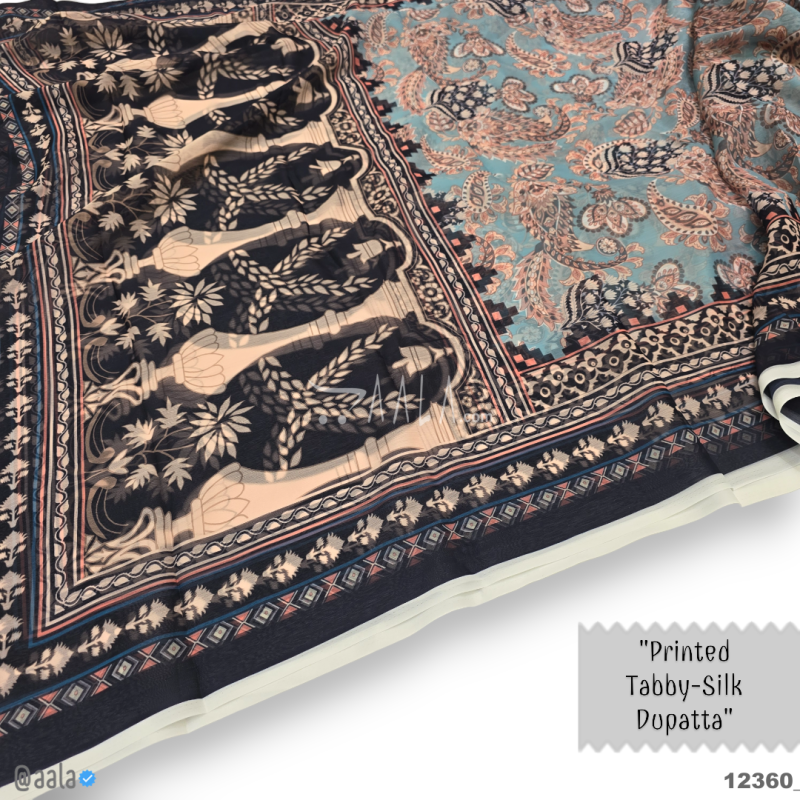 Printed-Tabby Chiffon Blend Dupatta-32-Inches PRINTED 2.25-Metres