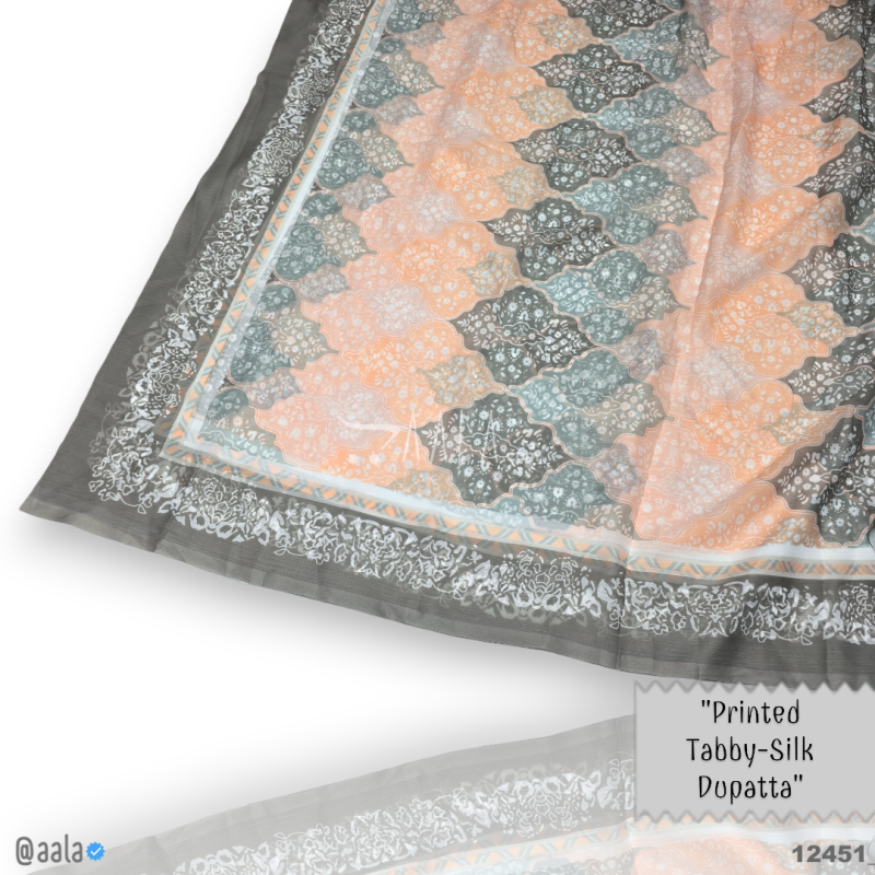 Printed-Tabby Chiffon Blend Dupatta-32-Inches PRINTED 2.25-Metres