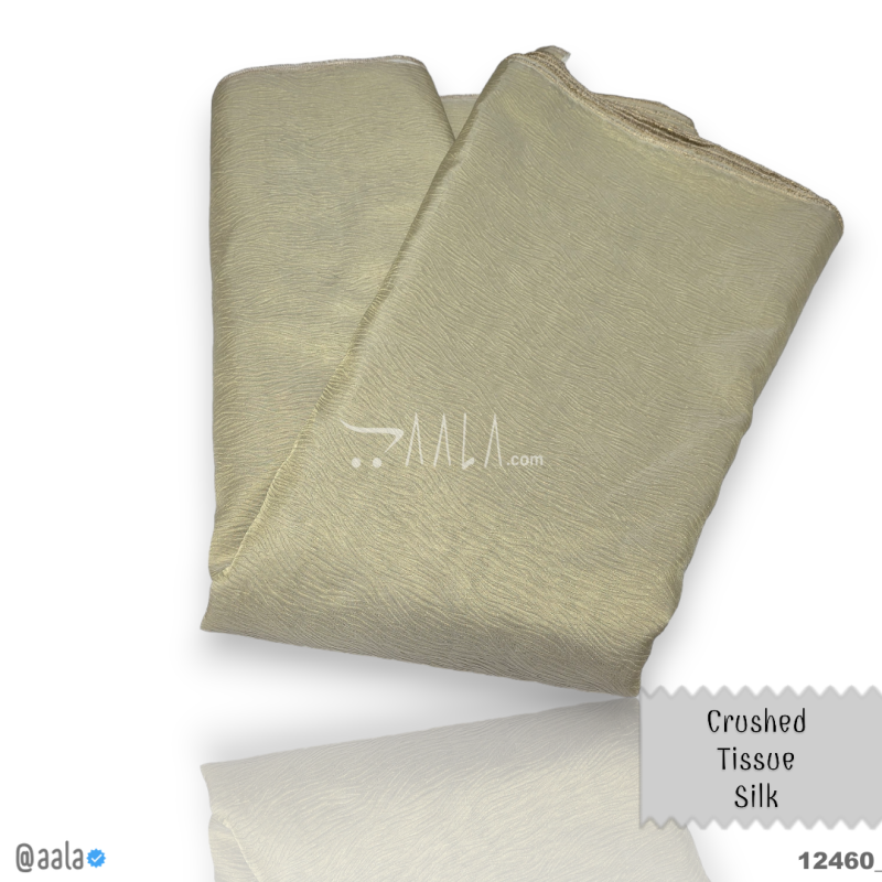 Crushed Tissue Silk 44-Inches DYEABLE Per-Metre 