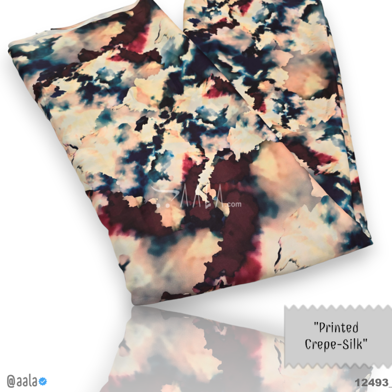 Printed Silk Blend 44-Inches PRINTED Per-Metre 