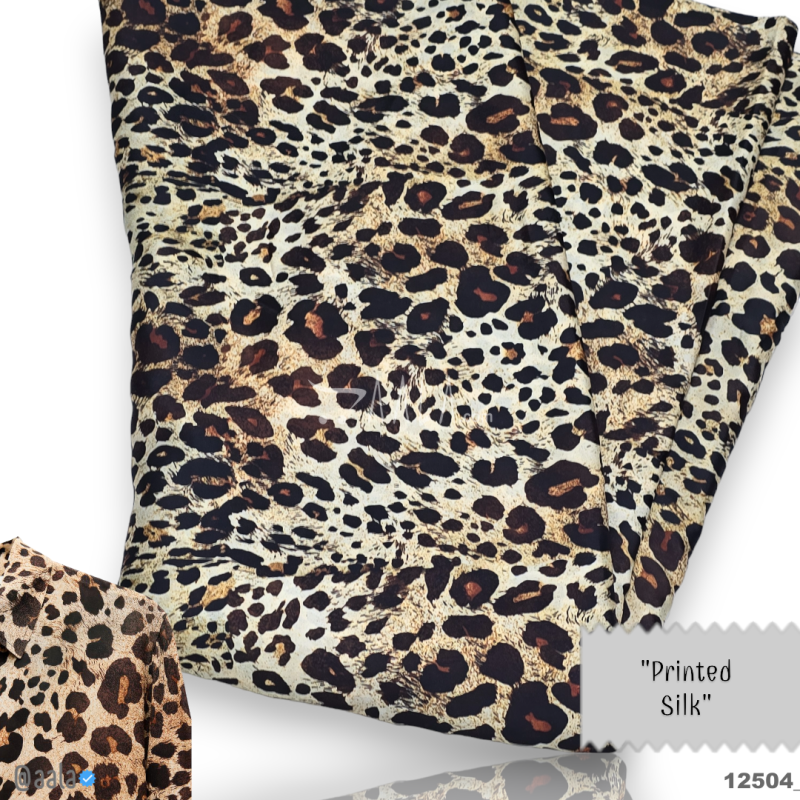 Printed Silk Blend 44-Inches PRINTED Per-Metre
