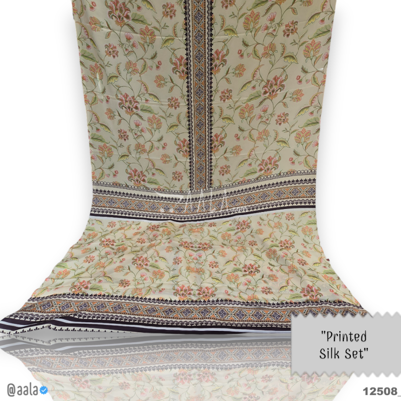 Printed Silk Blend 44-Inches PRINTED Per-Pc 