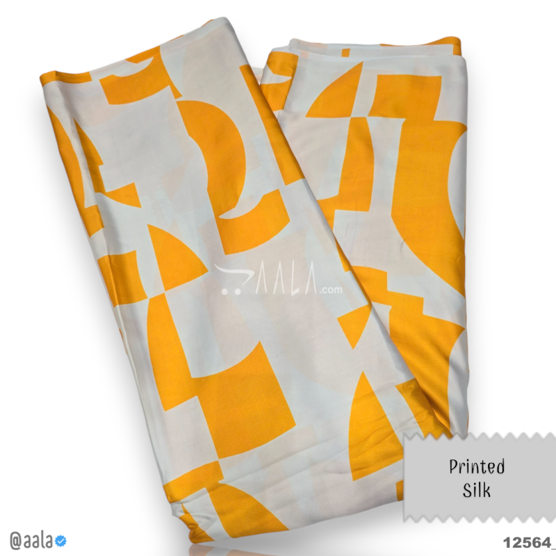 Printed Silk Blend 44-Inches PRINTED Per-Metre