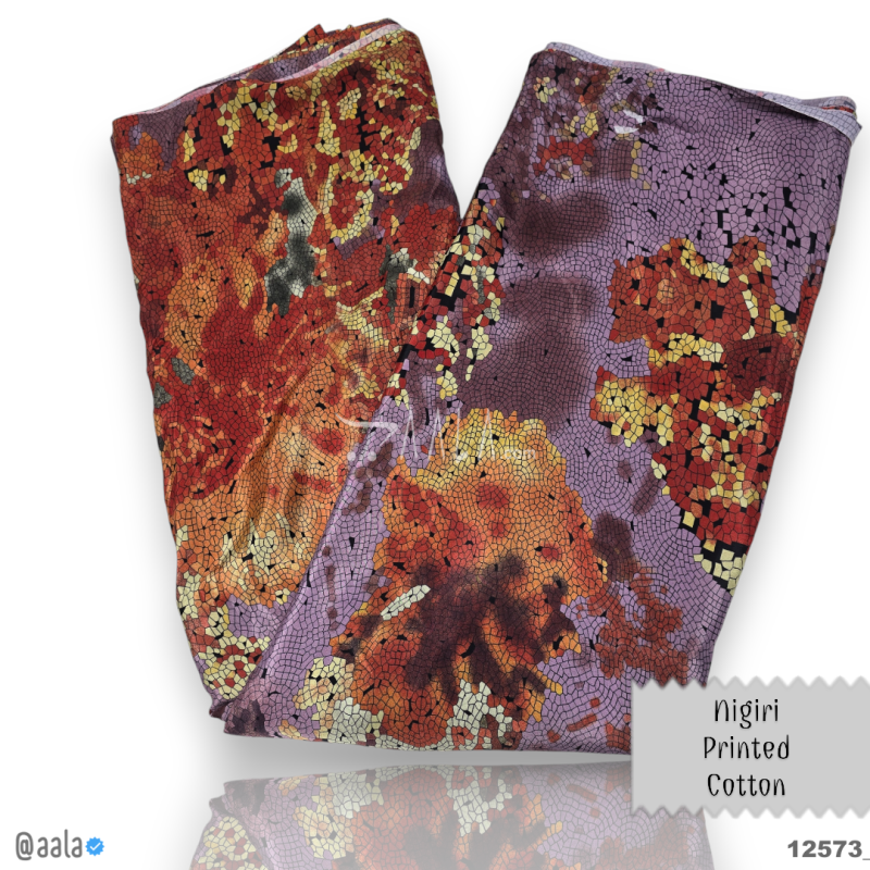 Nigiri-Printed Silk Cotton 44-Inches PRINTED Per-Metre 