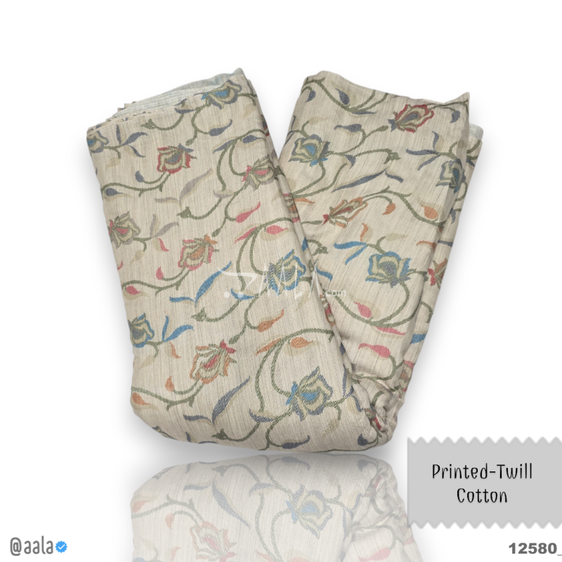 Twill-Printed Cotton Cotton 44-Inches PRINTED Per-Metre 