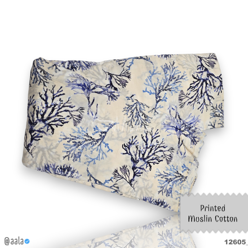 Printed-Muslin Cotton Cotton 44-Inches PRINTED Per-Metre 