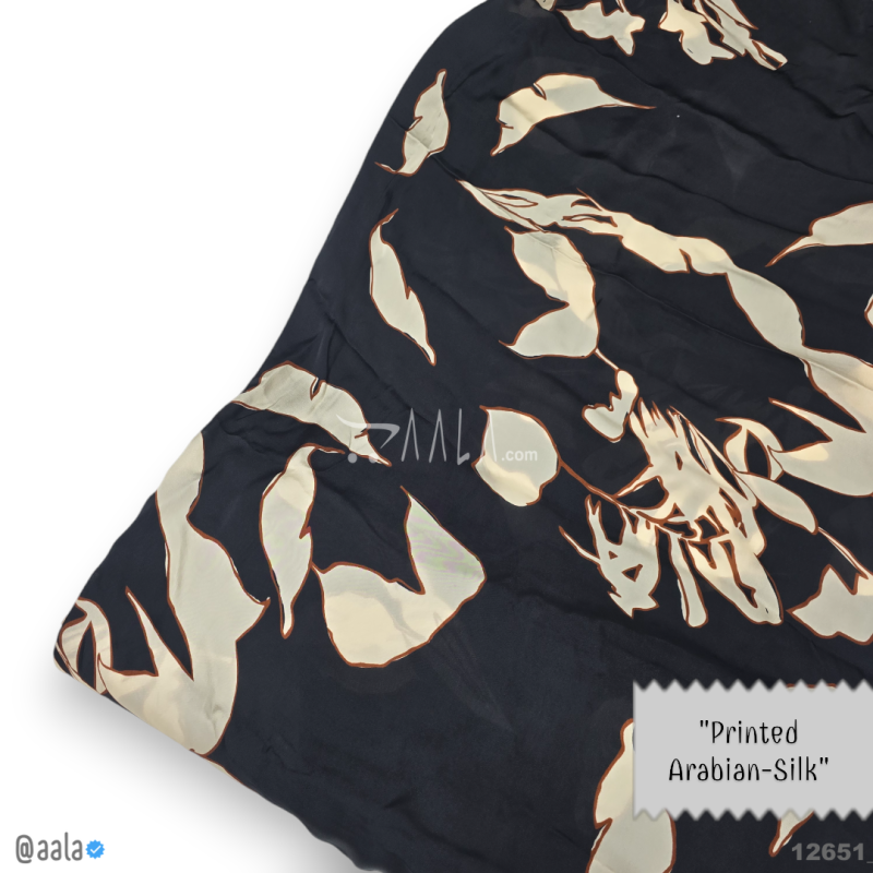Printed-Arabian Silk Blend 44-Inches PRINTED Per-Metre 