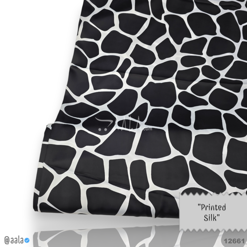 Printed Silk Blend 44-Inches PRINTED Per-Metre