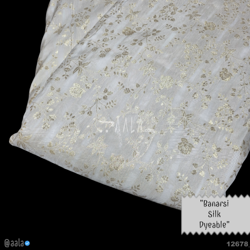 Banarsi-Dola Silk Viscose 44-Inches DYEABLE Per-Metre 