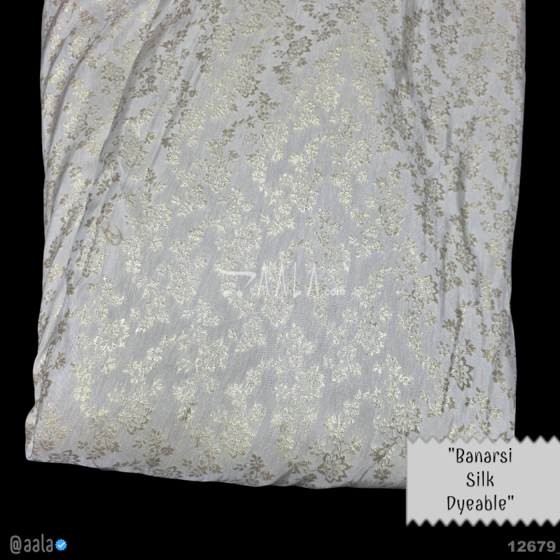 Banarsi-Dola Silk Viscose 44-Inches DYEABLE Per-Metre 
