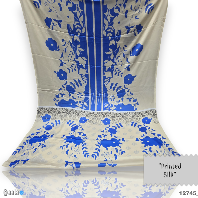 Printed Silk Blend 44-Inches PRINTED Per-Pc 