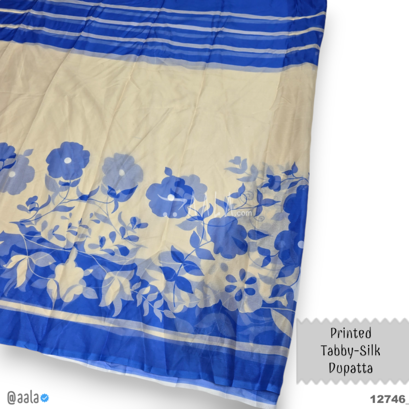 Printed-Tabby Chiffon Blend Dupatta-32-Inches PRINTED 2.25-Metres 
