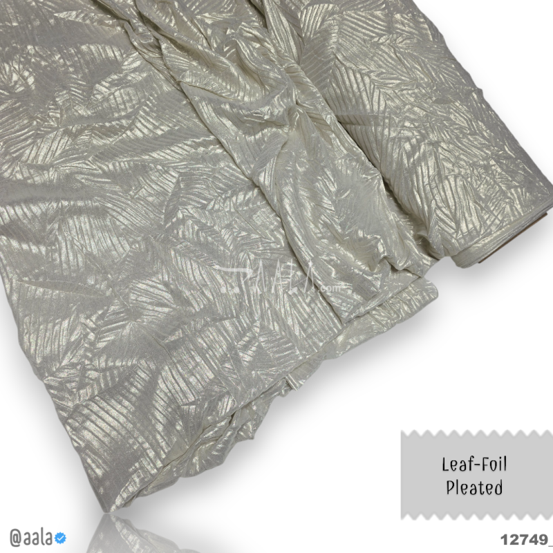 Leaf-Foil Organza Blend 58-Inches GOLD Per-Metre