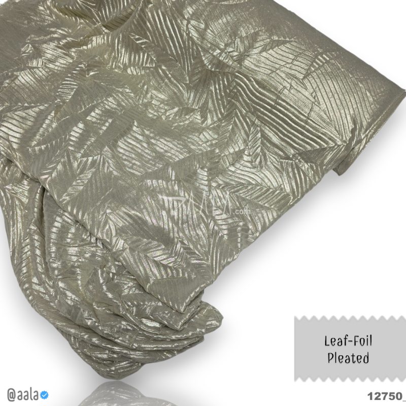 Leaf-Foil Organza Blend 58-Inches GOLD Per-Metre 