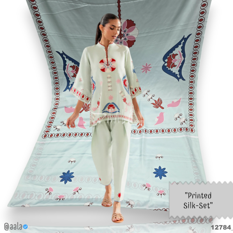 Printed Silk Blend 44-Inches PRINTED Per-Pc