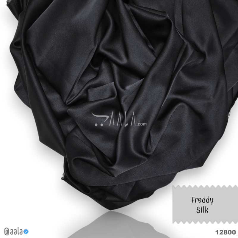 Freddy Silk Blend 58-Inches BLACK Per-Metre 