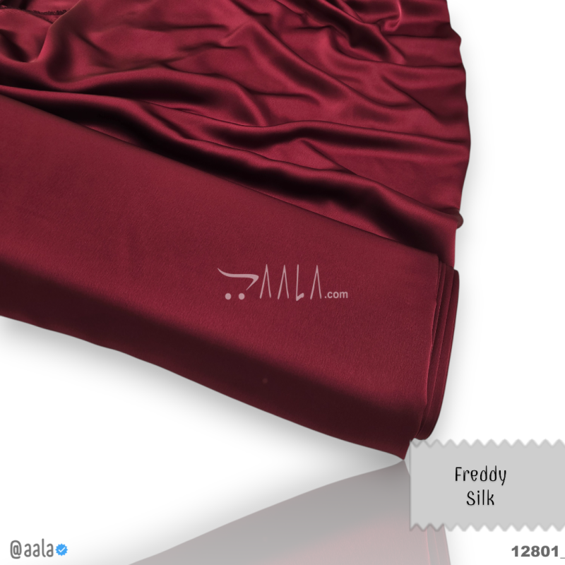 Freddy Silk Blend 58-Inches MAROON Per-Metre 
