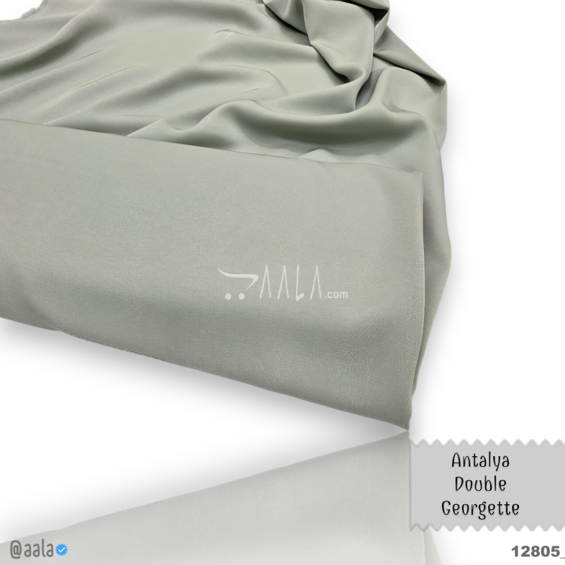 Antalya Double-Georgette Blend 58-Inches GREEN Per-Metre 