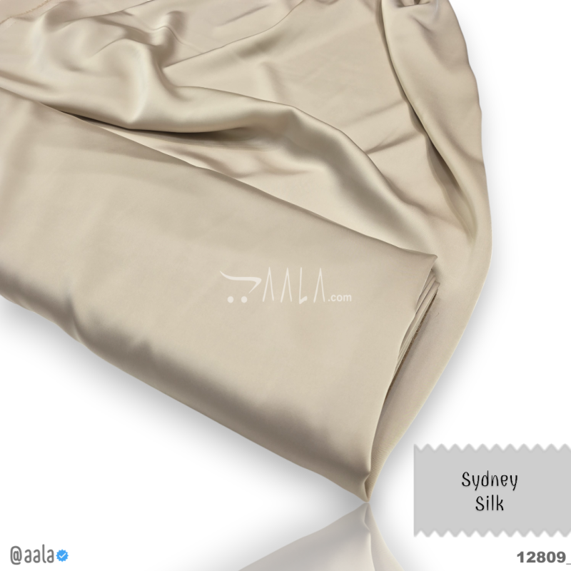 Sydney Silk blend 58-Inches BISCUIT Per-Metre