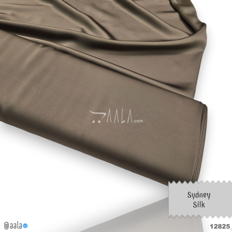 Sydney Silk blend 58-Inches BROWN Per-Metre 