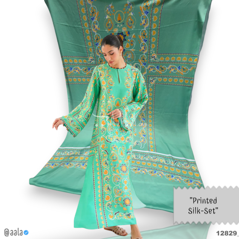 Printed Silk Blend 44-Inches PRINTED Per-Pc