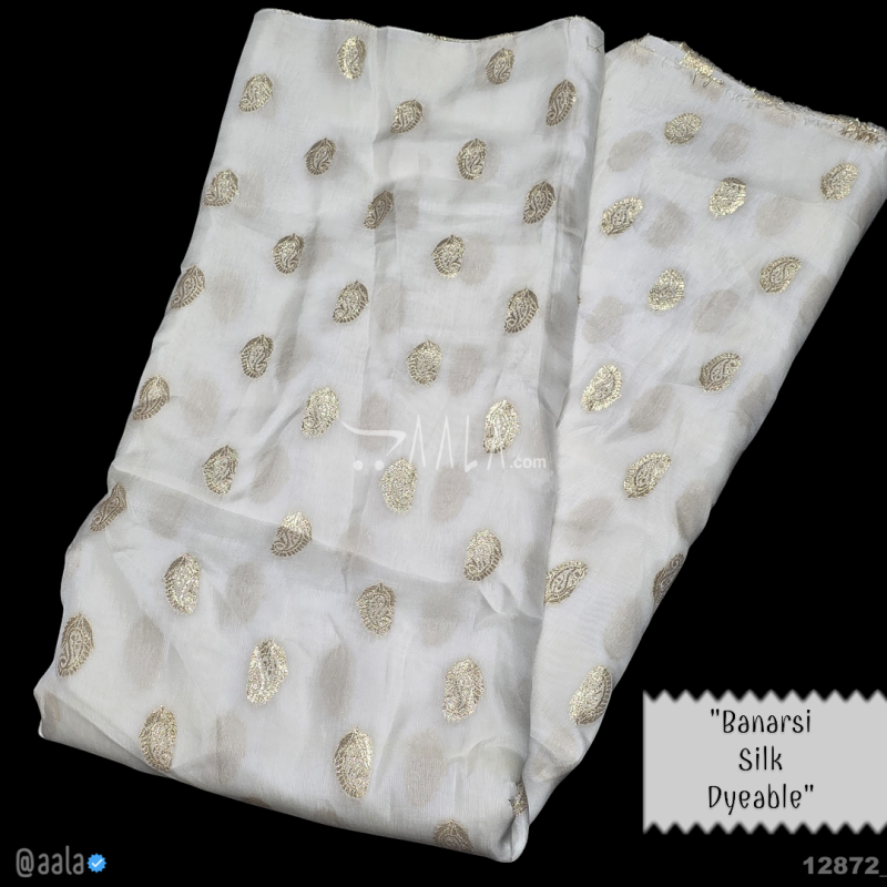 Banarsi-Dola Silk Viscose 44-Inches DYEABLE Per-Metre
