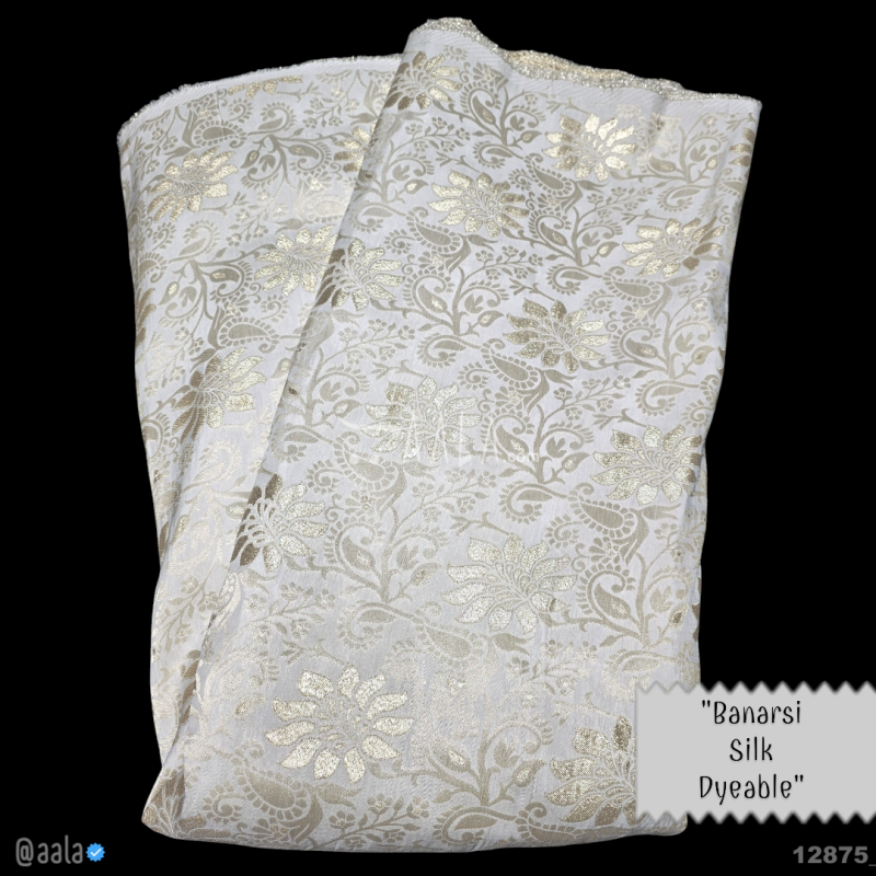 Banarsi-Dola Silk Viscose 44-Inches DYEABLE Per-Metre