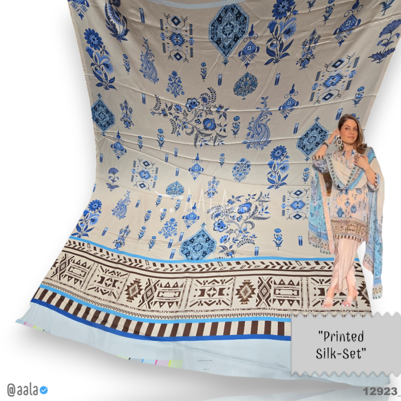 Printed Silk Blend 44-Inches PRINTED Per-Pc 