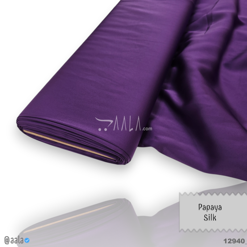 Papaya Silk Blend 58-Inches PURPLE Per-Metre 