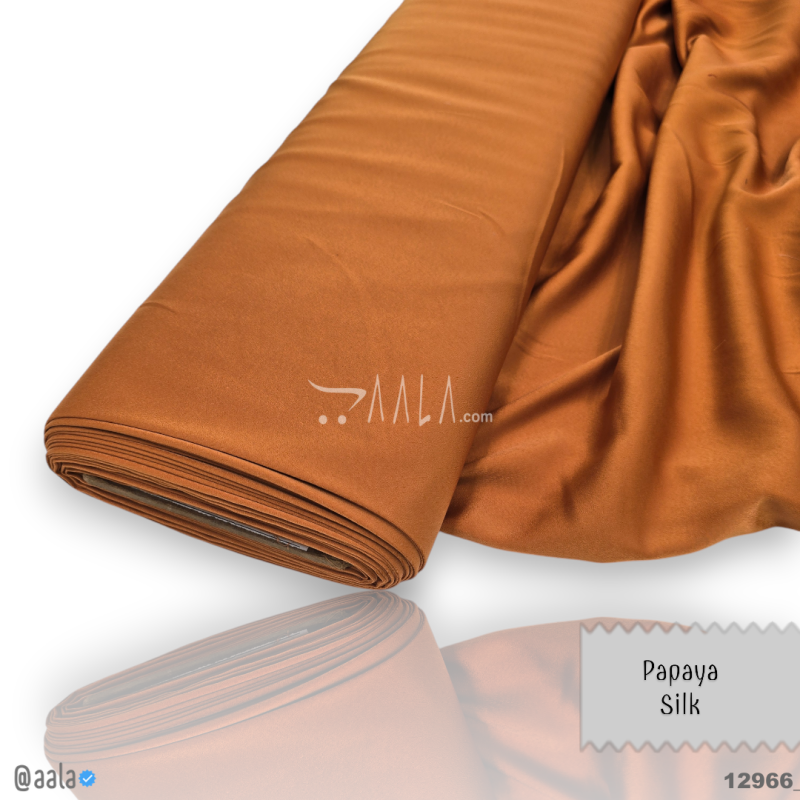 Papaya Silk Blend 58-Inches MUSTARD Per-Metre 