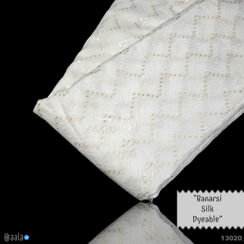 Banarsi-Dola Silk Viscose 44-Inches DYEABLE Per-Metre 