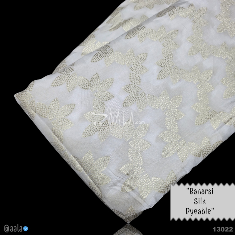 Banarsi-Upada Silk Viscose 44-Inches DYEABLE Per-Metre 