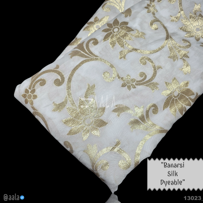 Banarsi-Upada Silk Viscose 44-Inches DYEABLE Per-Metre 